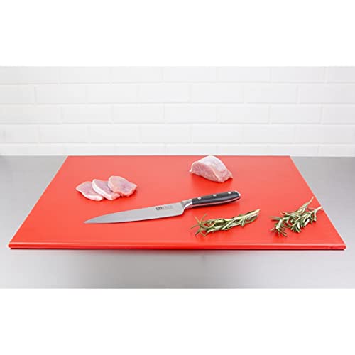 Hygiplas Red HDPE Large Chopping Board for Raw Meat – 60x45cm