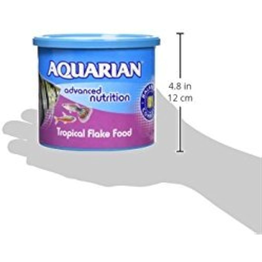 Aquarian Tropical Fish Food Flakes - Complete Nutrition - 200g Container