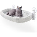 GUUSII HOME Cat Window Perch – Foldable Cordless Hammock Bed, Grey