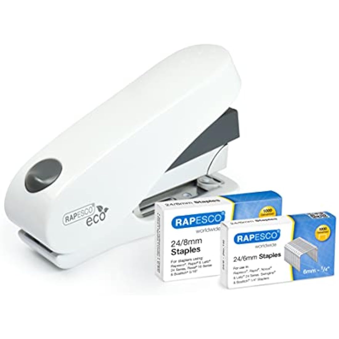 Rapesco ECO Luna Less Effort Stapler | Antibacterial 50 Sheet Capacity