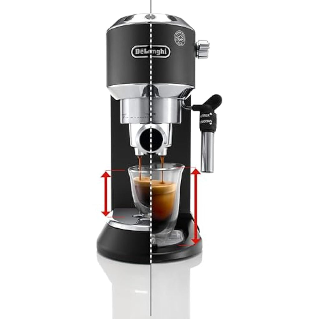 De'Longhi Dedica Style Espresso Machine - EC685BK Coffee Maker, Black