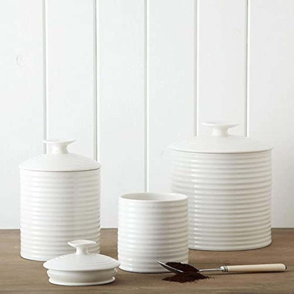 Sophie Conran for Portmeirion Ceramic Storage Jar | White Kitchen Canister