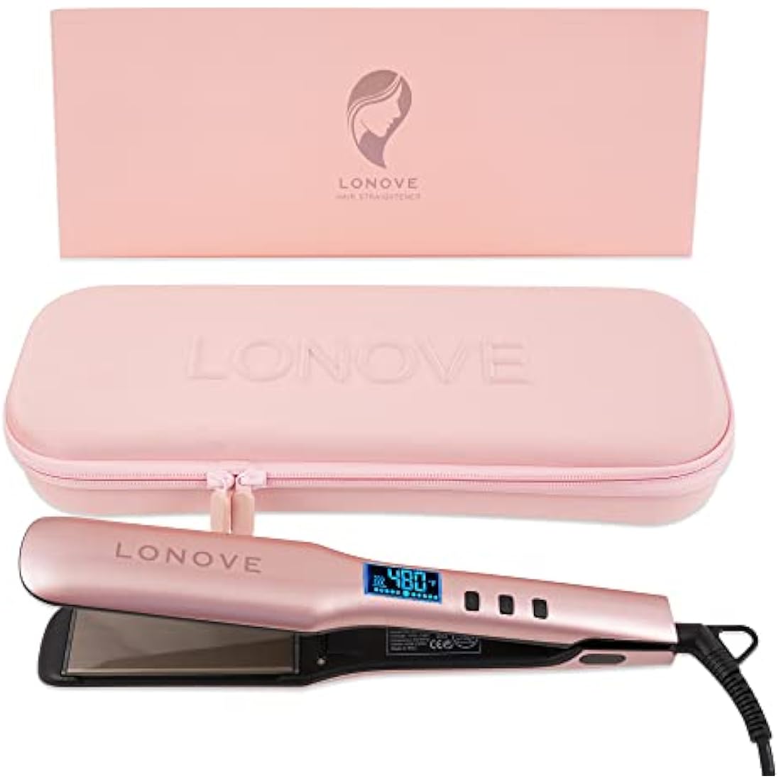 Titanium Hair Straightener – Professional Flat Iron for Thick Hair