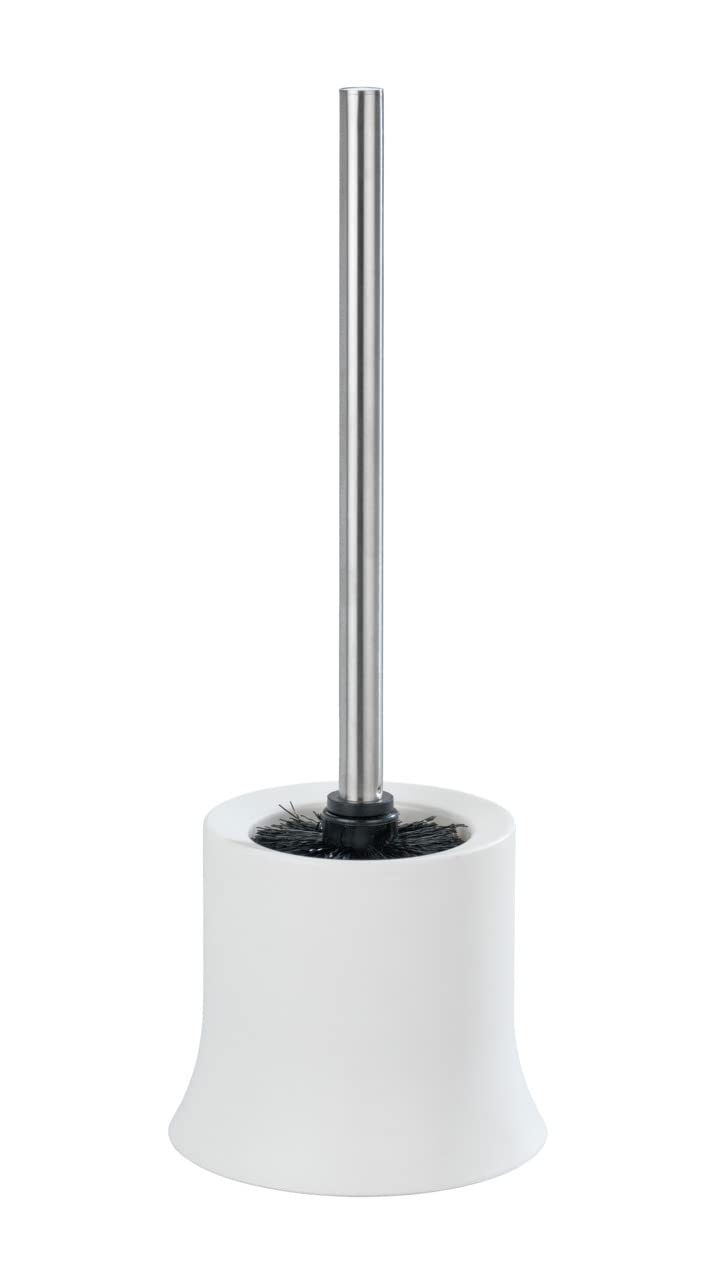 Wenko 18751100 WC Brush Set Basic White, Plastic, 14 x 38 x 14 cm, White - image 1