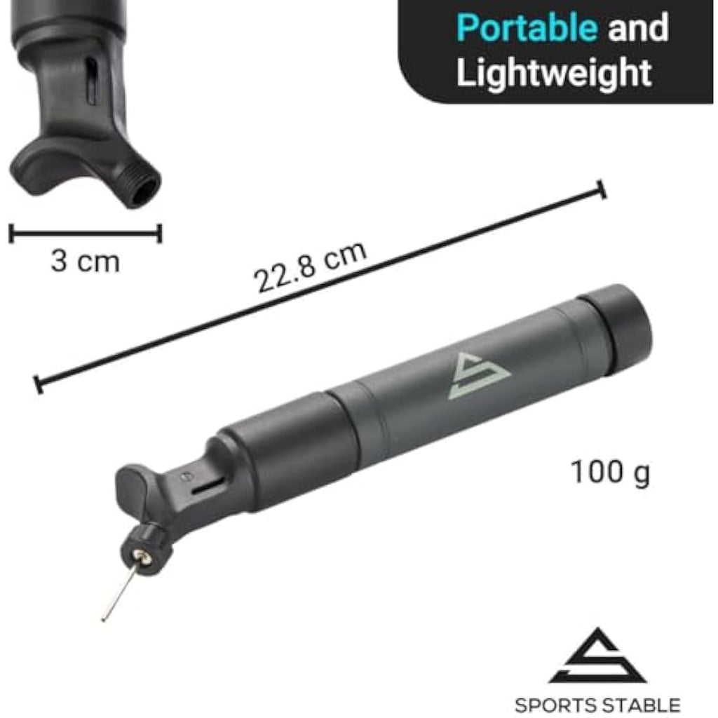 Dual Action Ball Pump with 5 Needles for Sports Balls