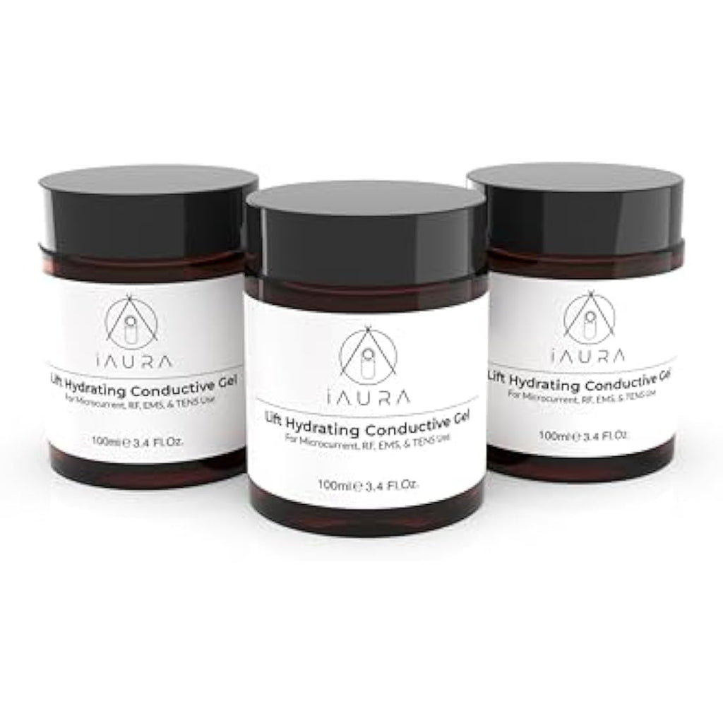 iAURA LIFT Hydrating Conductive Gel with Hyaluronic Acid - 3 Pack
