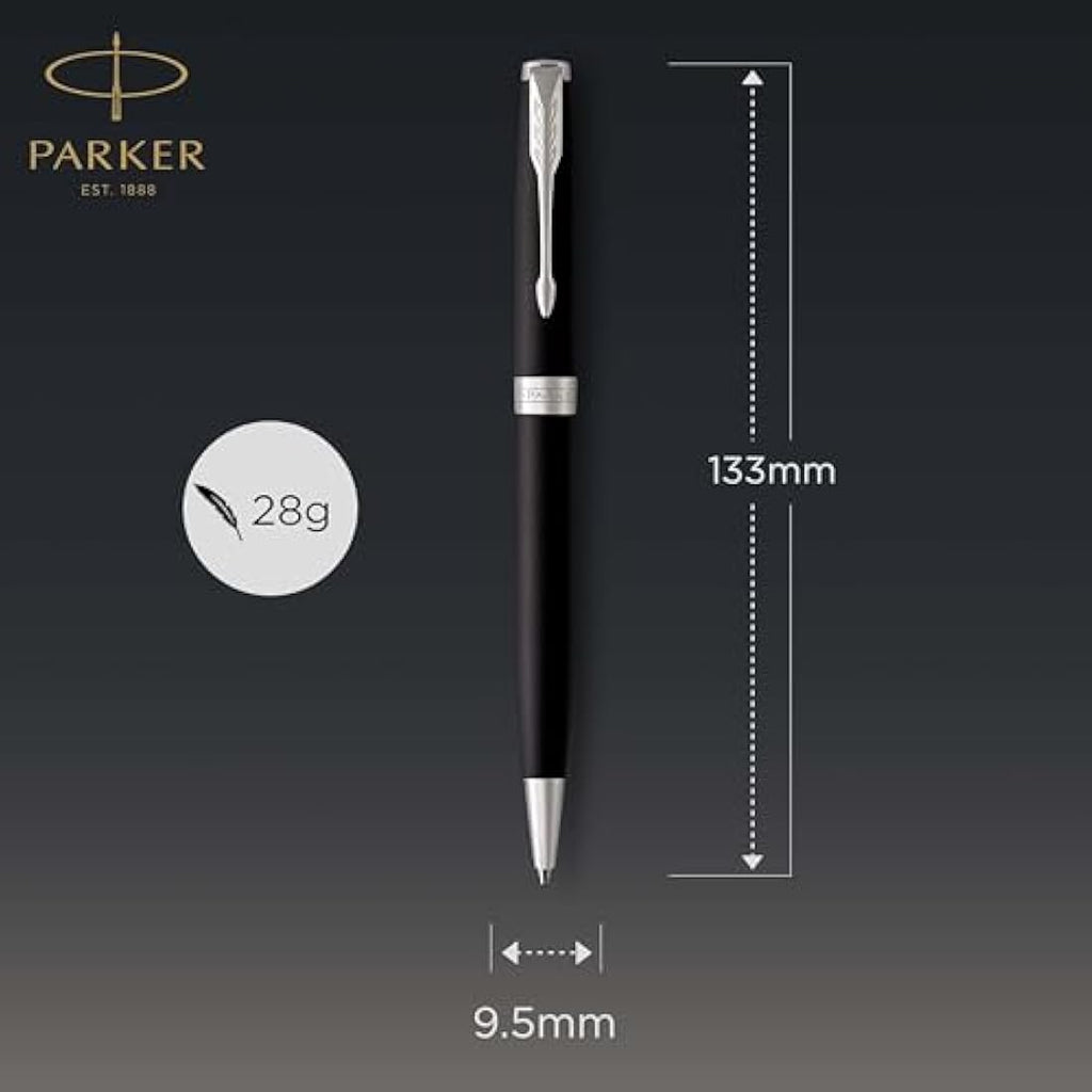Parker Sonnet Ballpoint Pen – Matte Black Lacquer with Palladium Trim