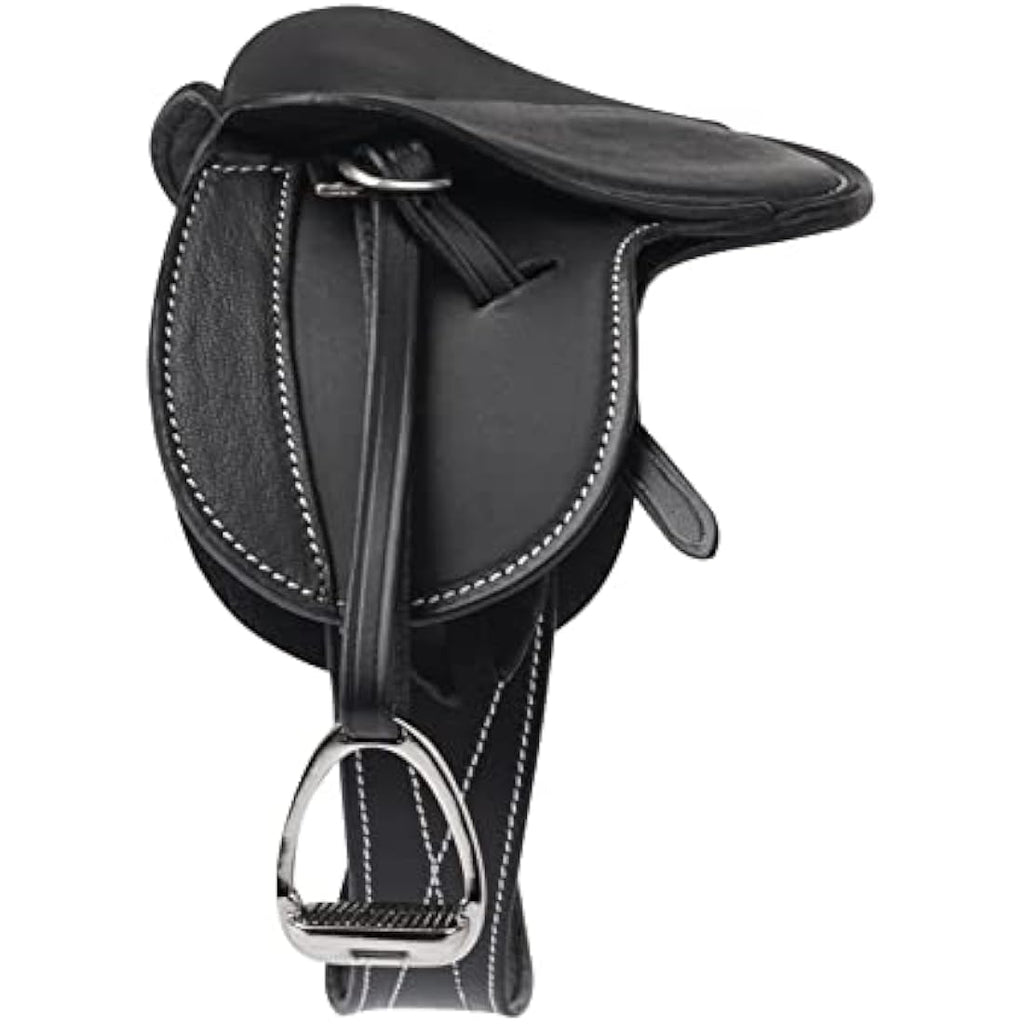 LeMieux Toy Pony Saddle – Black Fine Grain Leather Miniature Tack