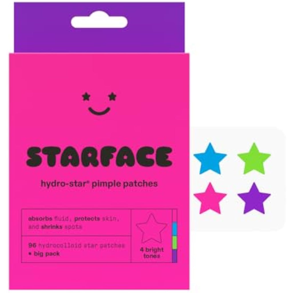 Starface Hydro-Stars Pimple Patches – Colorful Hydrocolloid (96 Count)