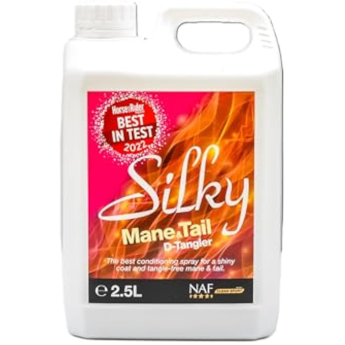 NAF Silky Mane & Tail 2.5L – Horse Detangler & Conditioning Spray