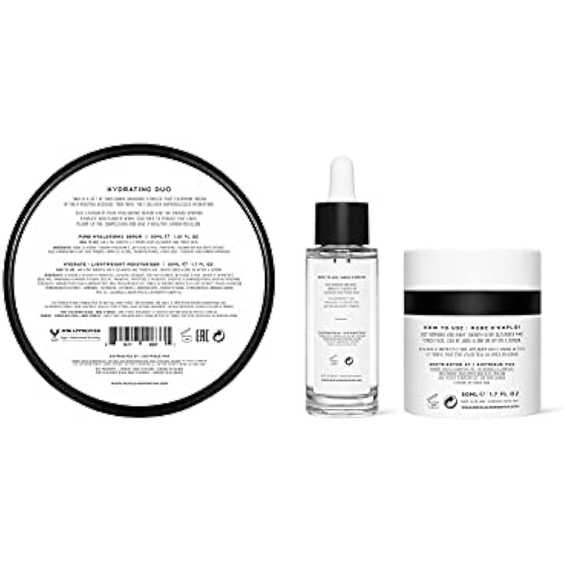 Pestle & Mortar Hydrating Duo – Hyaluronic Serum & Peptide Moisturiser