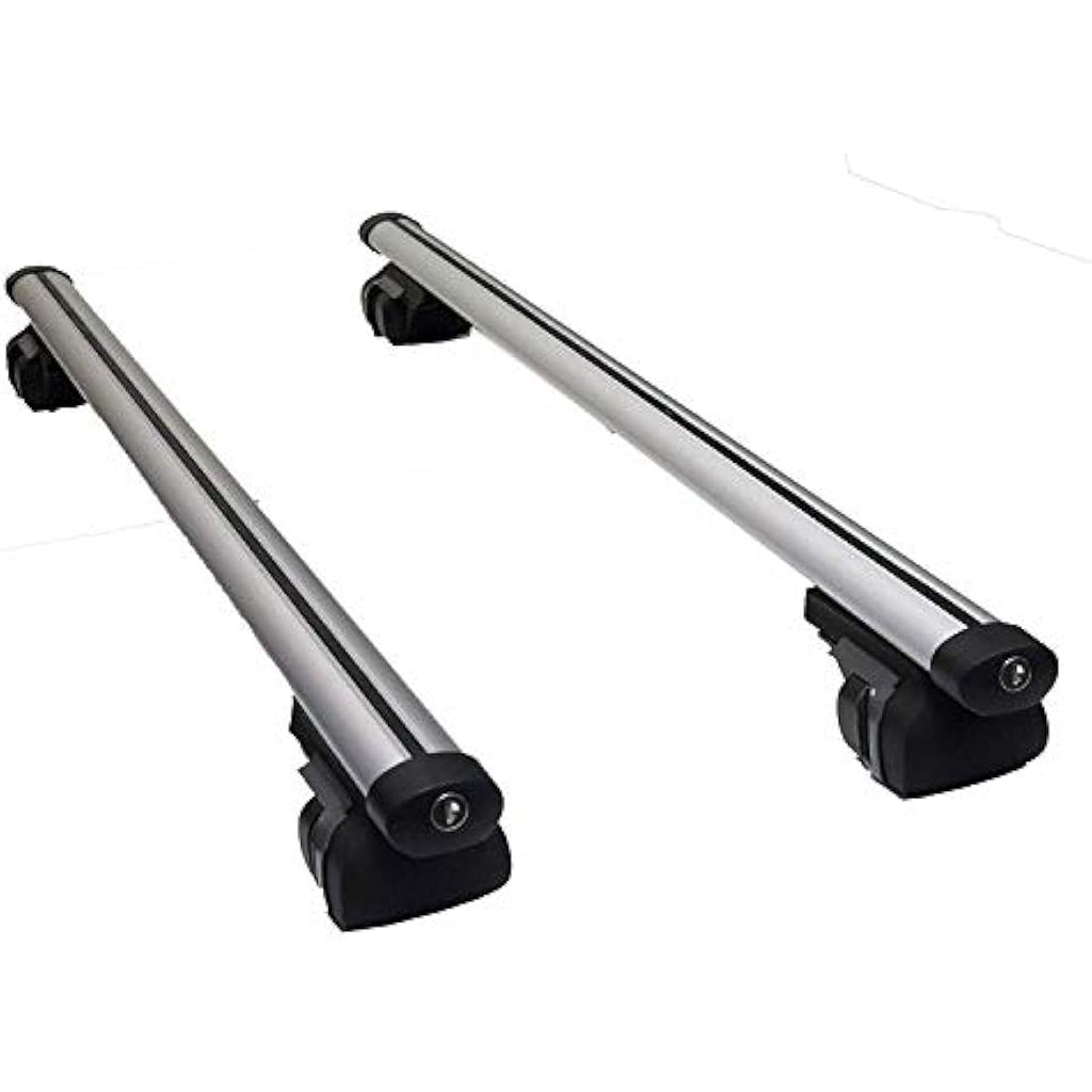 Summit SUM-003 Aluminium Roof Bars for Running Rails - 1.35m Silver