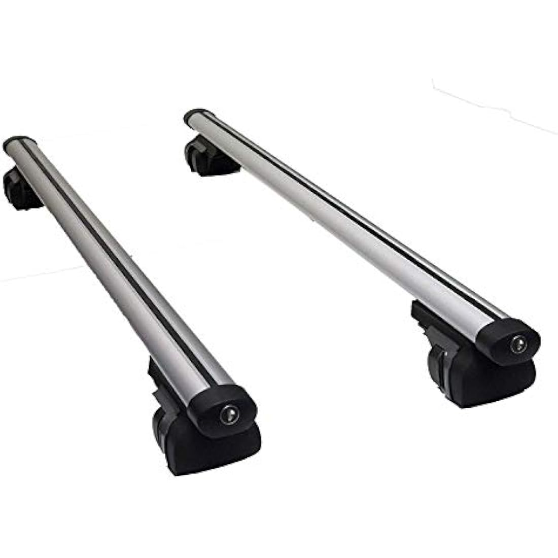 Summit SUM-003 Aluminium Roof Bars for Running Rails - 1.35m Silver