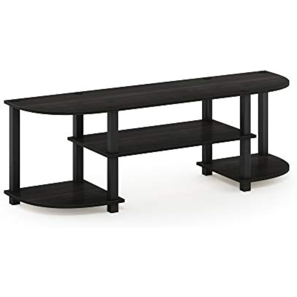 Furinno Wide TV Stand Entertainment Center for 55 Inch TV - Espresso
