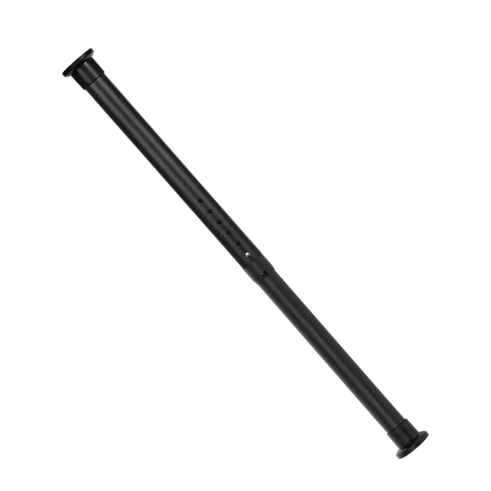 Hershii Expandable Tension Rod – No-Drill Black Shower & Wardrobe Rail