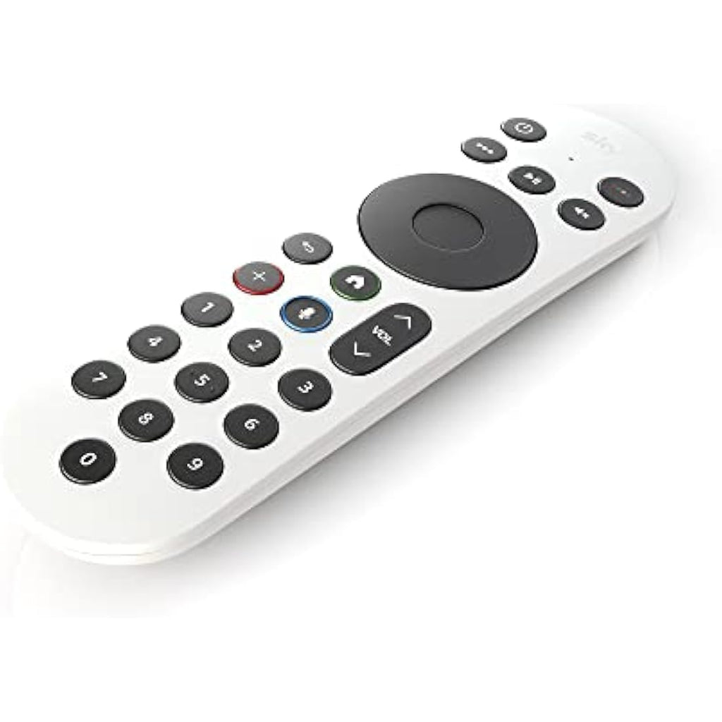 Sky Glass & Sky Stream Voice TV Remote – Ceramic White