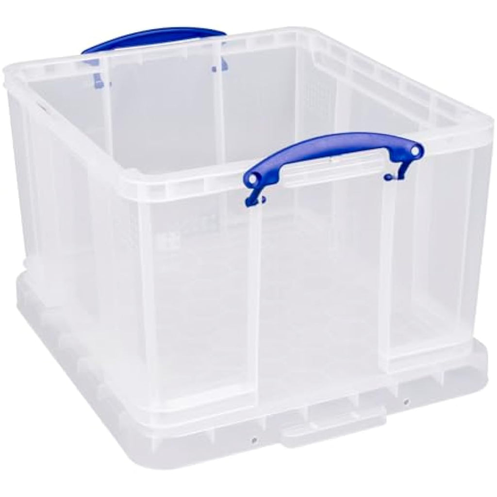 Jolof Store 42 Litre Clear Plastic Storage Box – Stackable File Bin