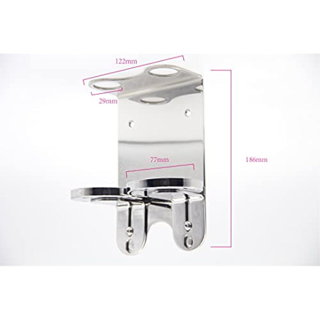 Jolof Store Wall Mount Double Soap Dispenser – Chrome Stainless Steel