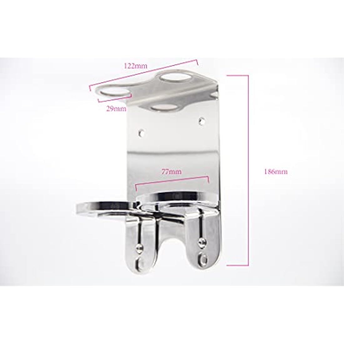 Jolof Store Wall Mount Double Soap Dispenser – Chrome Stainless Steel