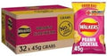 Walkers Prawn Cocktail Potato Crisps – 32 x 45g Bulk Multipack