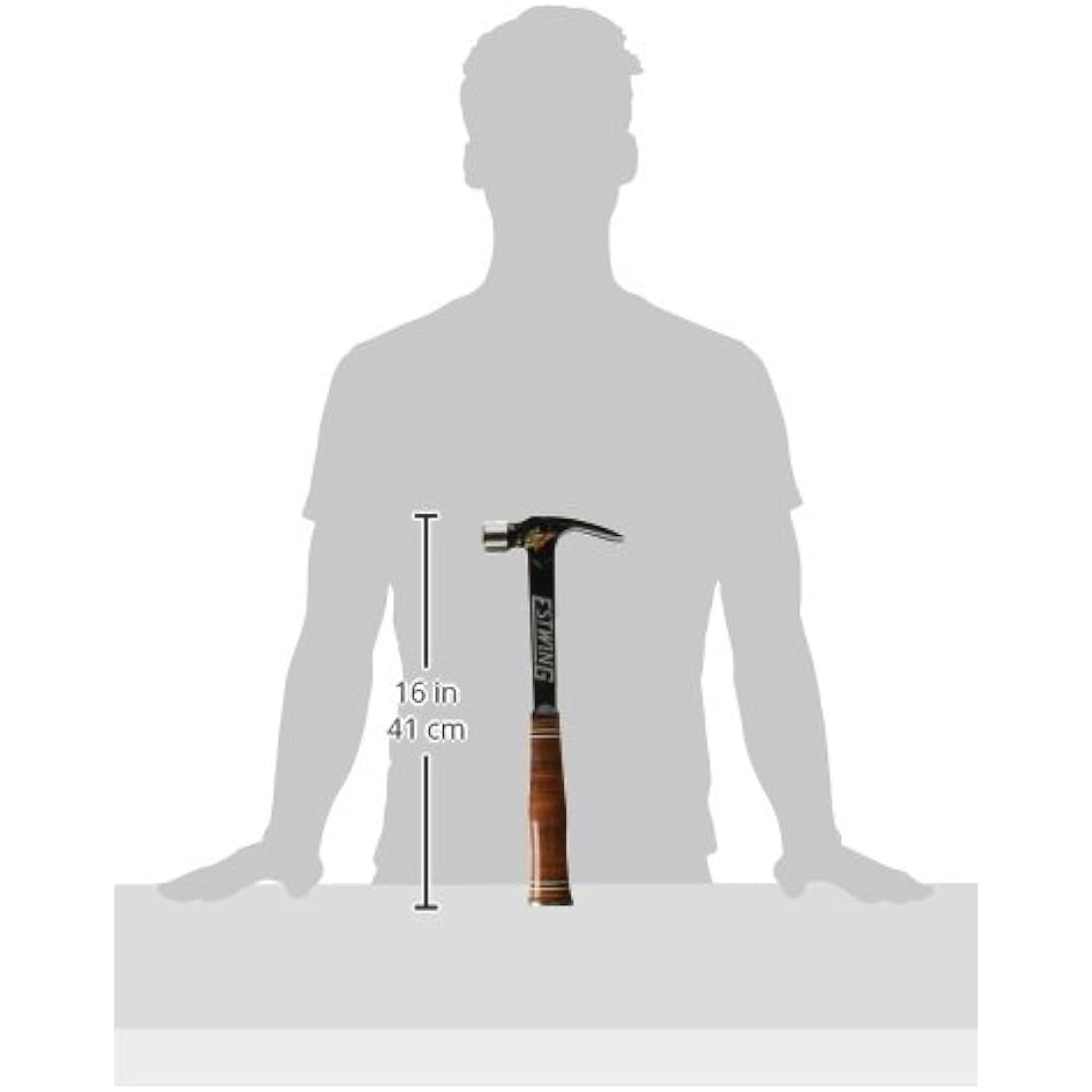 Estwing E19SM Ultra Framing Hammer – 19oz Milled Face Leather Grip