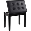Grandma Shark Piano Stool – Padded Faux Leather Keyboard Bench with Storage