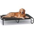FAYDUDU Elevated Dog Bed – Portable Cooling Raised Pet Cot, Black, XL