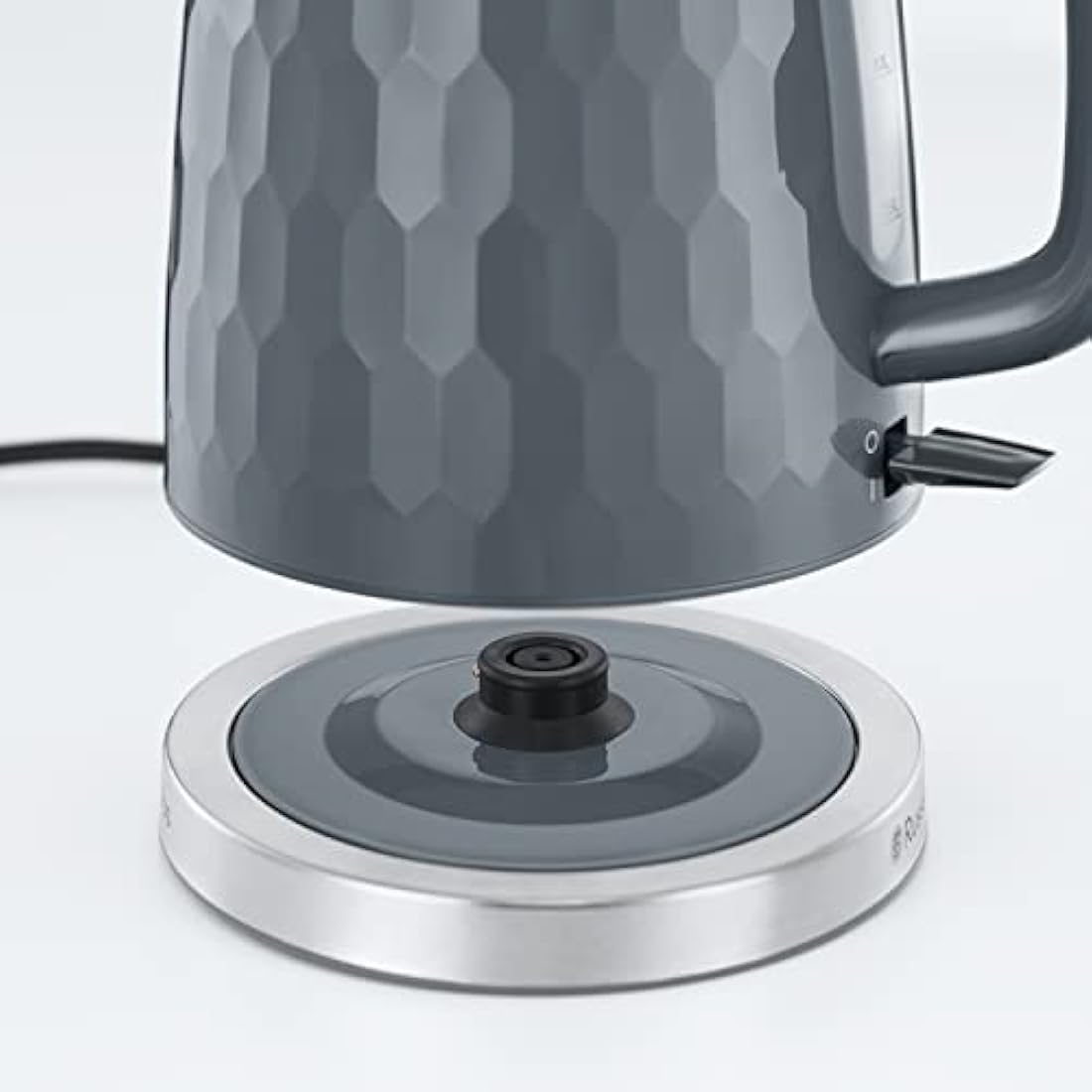 Russell Hobbs Honeycomb Electric Kettle – 1.7L Rapid Boil, Grey