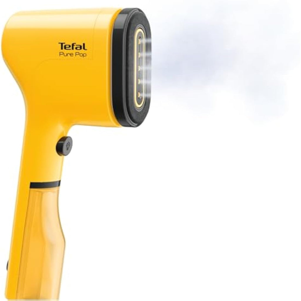 Tefal Pure Pop Handheld Clothes Steamer – Slim Travel Garment Steamer, Yellow