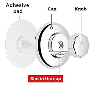 iPEGTOP Stainless Steel Suction Cup Shower Caddy - 2 Pack Bath Shelf