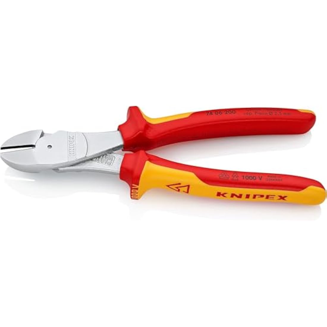 KNIPEX High Leverage Diagonal Cutter – 200mm VDE Chrome Vanadium