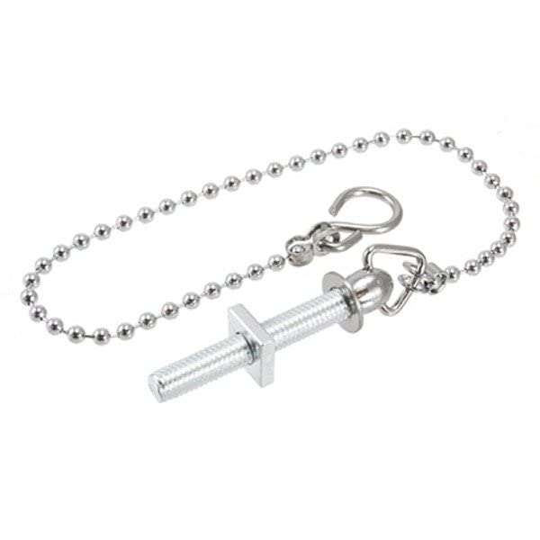 E2trade Replacement Chrome 18" Sink Basin Bath Ball Plug Chain and Stay S Hook Ends - image 5