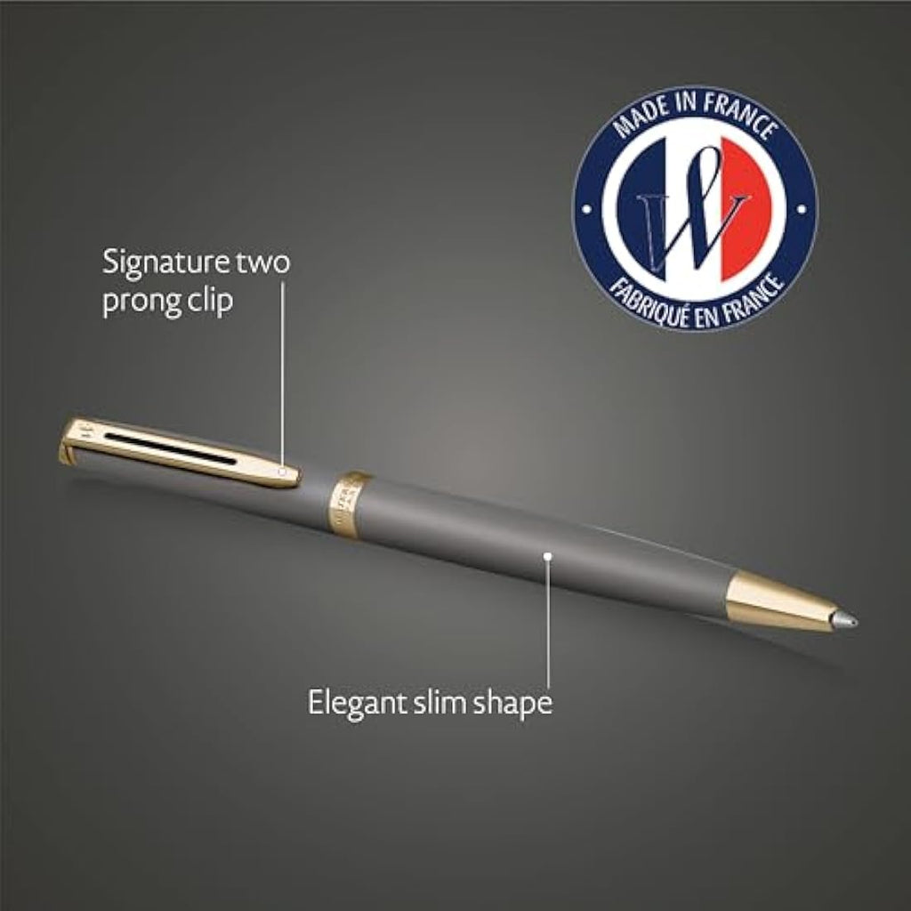 Waterman Hémisphère Ballpoint Pen | Stone Grey Medium Point Luxury Pen