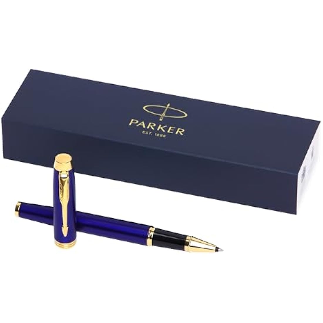 Parker IM Premium Rollerball Pen – Lustrous Blue Lacquer & Gold Trim