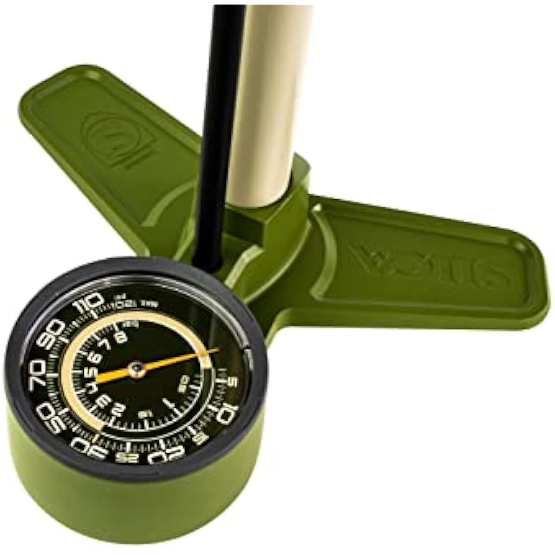 Silca Terra Floor Pump – 120 PSI Aluminum Pump with Ash Wood Handle