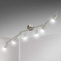 Unicozin 6-Way LED Ceiling Spotlight | Matt Nickel Rotatable Track Light