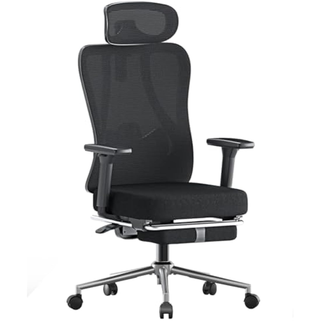 Hbada P3 Pro Ergonomic Office Chair | 2D Lumbar Support & Footrest - Black