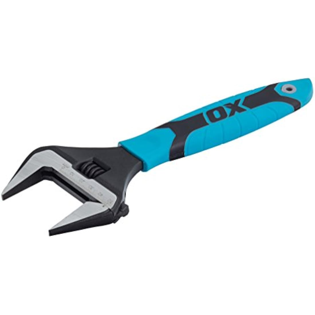 OX Pro 10 Inch Extra Wide Jaw Adjustable Wrench – Soft Grip Spanner