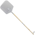 Chef Pomodoro Perforated Pizza Peel – 12" Aluminum Paddle with Wood Handle