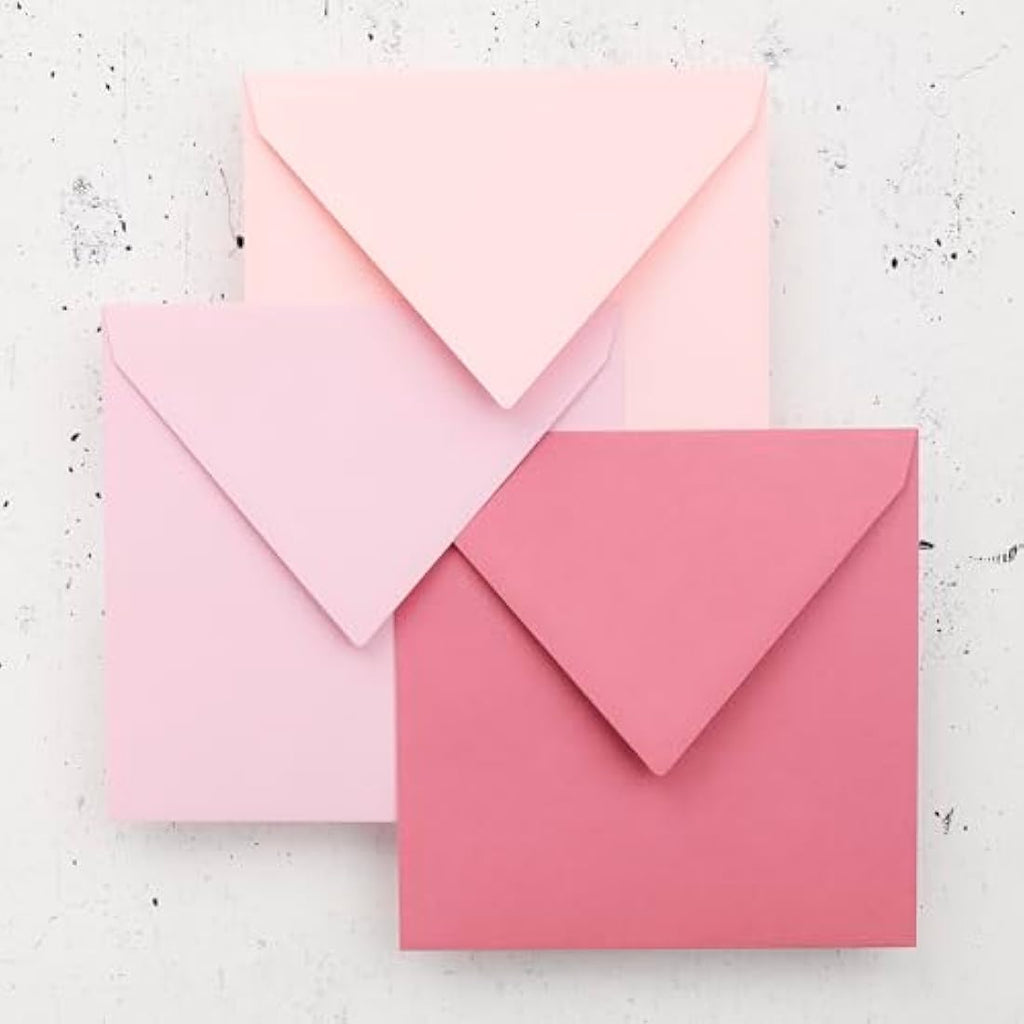 Clairefontaine Pollen Pink Square Envelopes - 165x165mm (Pack of 20)