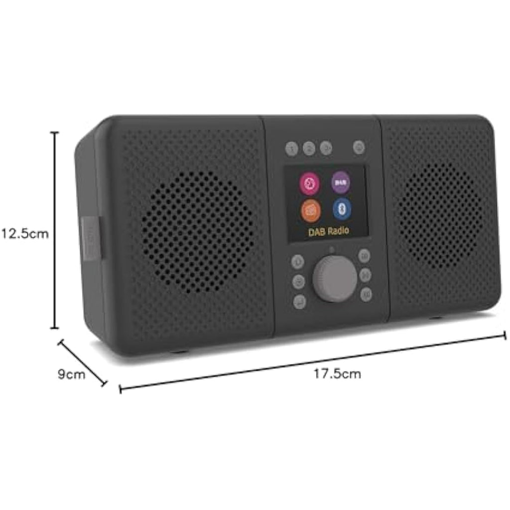 Pure Elan Connect+ Internet Radio | DAB+/FM, Bluetooth 5.0 - Charcoal