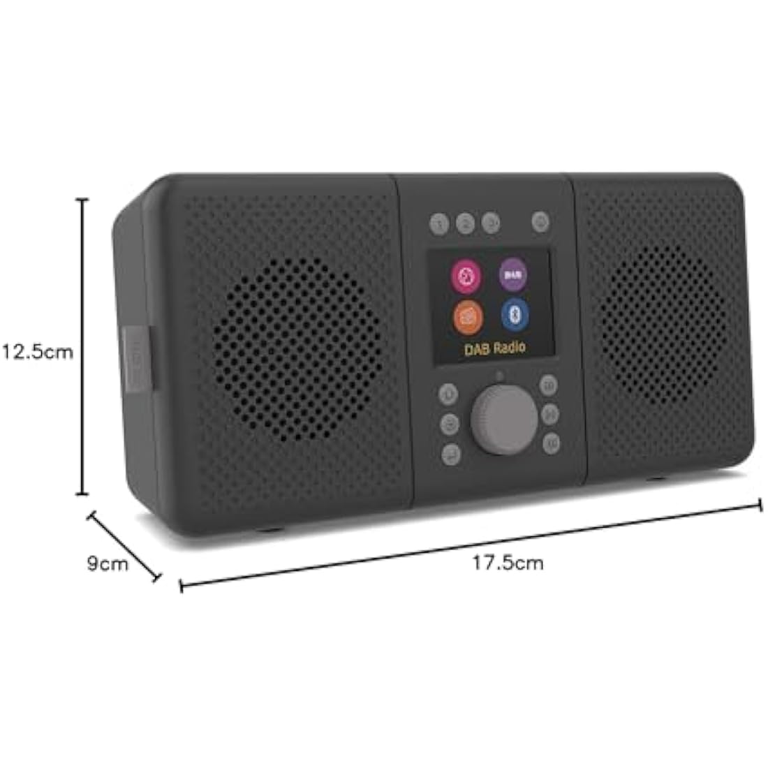 Pure Elan Connect+ Internet Radio | DAB+/FM, Bluetooth 5.0 - Charcoal