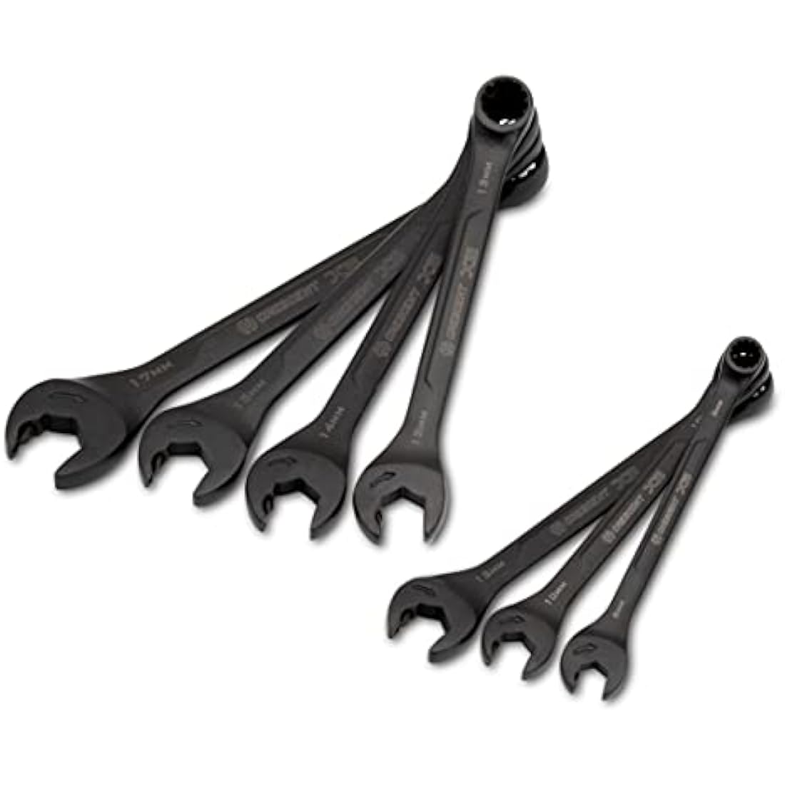 Crescent 7-Piece X6 Metric Ratcheting Combination Wrench Set, 8-17mm