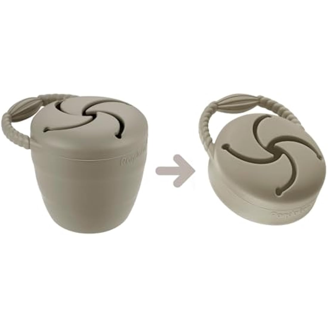PandaEar Collapsible Silicone Baby Snack Cups | Spill Proof 2 Pack