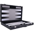 Engelhart 18 Inch Luxury Backgammon Set - Faux Leather & Felt Inlay