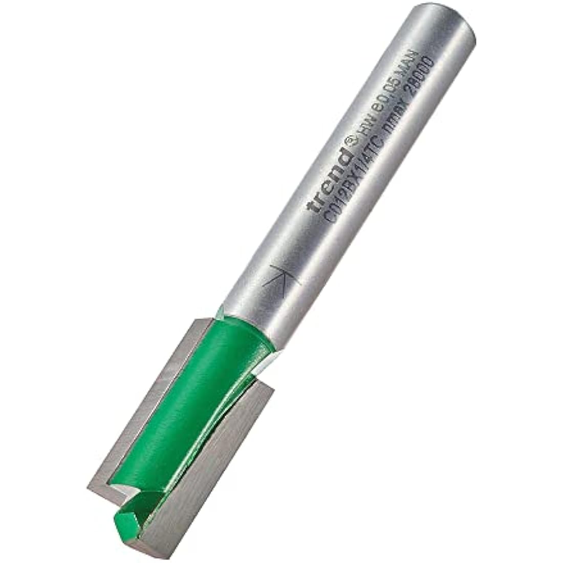 Trend CraftPro Straight Router Bit | 9mm Diameter | 1/4 Inch Shank