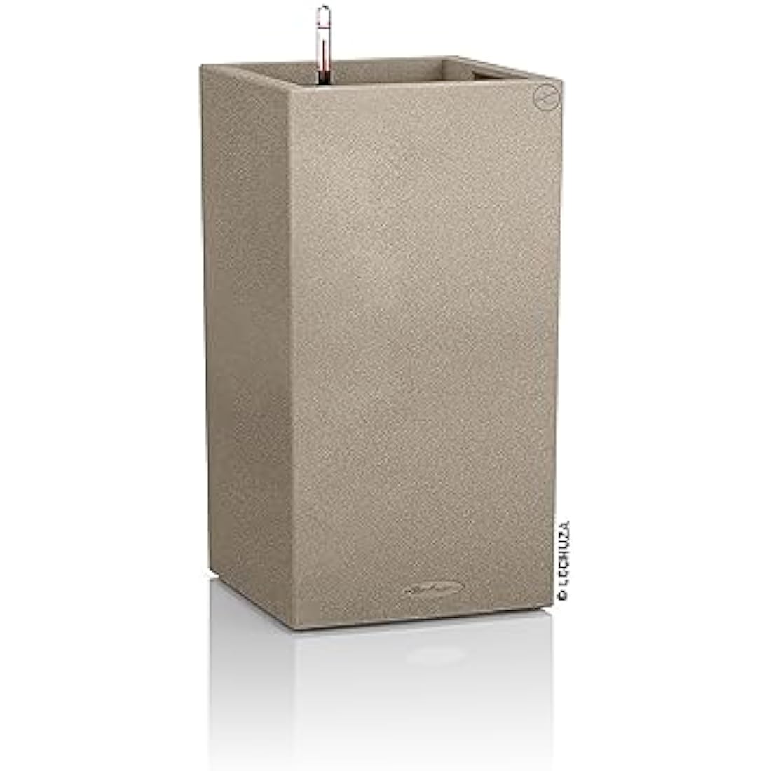 LECHUZA CANTO Stone 40 High Self-Watering Planter – Sand Beige