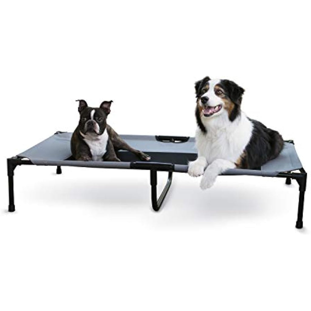 K&H Pet Products Elevated Dog Bed – Cooling Outdoor Cot, XL Grey