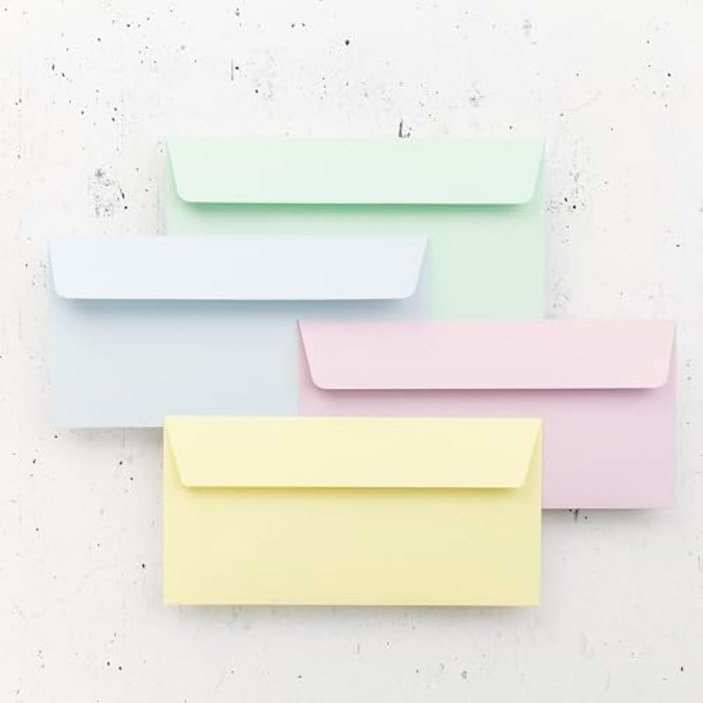 Clairefontaine Pollen Canary Envelopes - DL 120gsm Adhesive Strip (20 Pack)