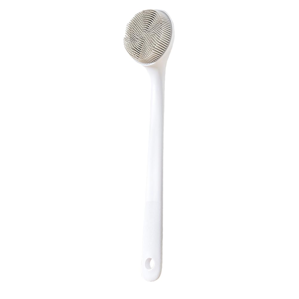 minkissy Silicone Back Scrubber – 14.8 Inch Long Handle Shower Brush